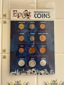 Walt Disney Epcot International Coins Of The World Set 12 Uncirculated Coins!nos - Picture 1 of 11