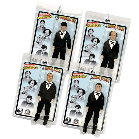 The Three Stooges 8 Inch Action Figures Series: Tuxedo Series Set of all 4 Cover