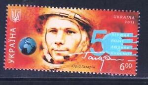 Ukraine 2011 Mi.#1140 50 ann. of First Manned Space Flight  1 stamp Cat. Eu 3.00