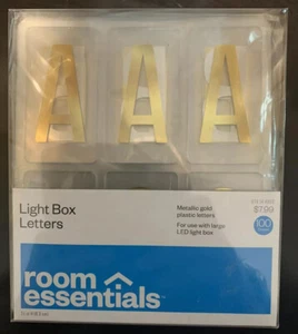 Room Essentials Farbwechsel LED Leuchtkasten Urlaub Gold Buchstaben 100 Stück Neu - Bild 1 von 5