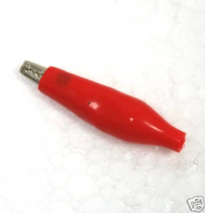 100pc Alligator Clip Set AC-1 35mm 2A Soldering type Color=Red KSS Taiwan - Picture 1 of 5