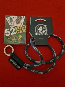Sensi Seeds Lanyard + Royal Queen Seeds Playing Cards - Picture 1 of 13