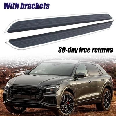 2Pcs Running Boards Nerf Bars Side Steps Fits for Audi Q8 2019-2020 - Image 1 of 4