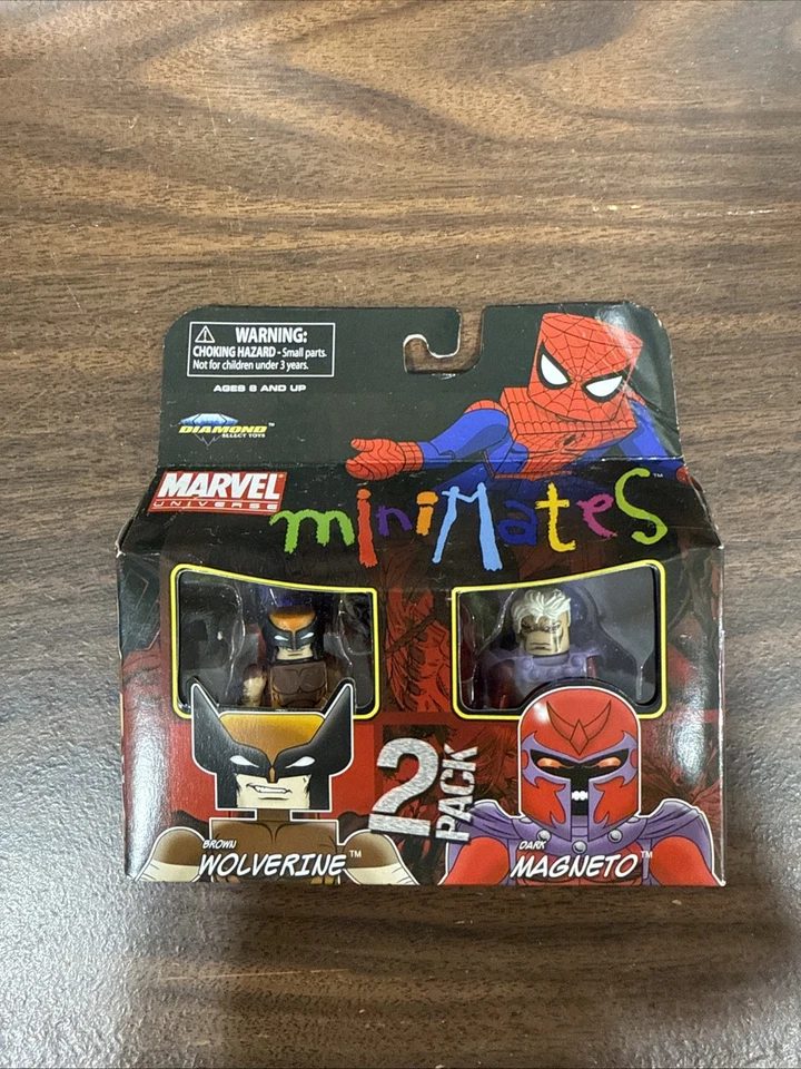 Minimates Marvel Universe Brown Wolverine & Dark Magneto 2-pk H11 Foto 1 de 2