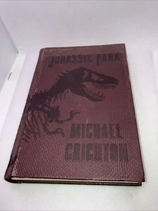 JURASSIC PARK by Michael Crichton Deluxe Dinosaur Skin Cover Collectible - Picture 1 of 6