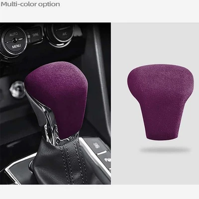 Cubierta de cambio de marchas de gamuza a medida ajustada precisa para Volkswagen Tiguan L Foto 1 de 4