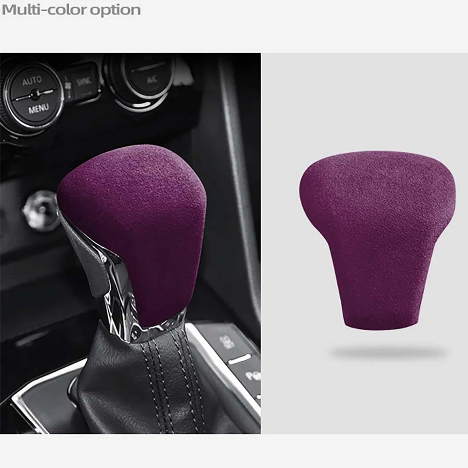 Cubierta de cambio de marchas de gamuza resistente resistente resistente de larga duración para Volkswagen Tiguan L EE. UU. Foto 1 de 4