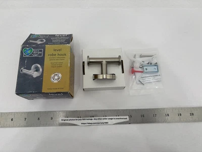 (1) NUEVO Gancho para bata nivel Gatco - NÍQUEL CEPILLADO - #5345 (cosmético) Foto 1 de 4