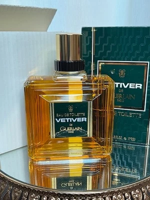 Vetiver Guerlain EDT 200 ml. Raro vintage 1989. Frasco lacrado ou não usado. - Imagem 1 de 4