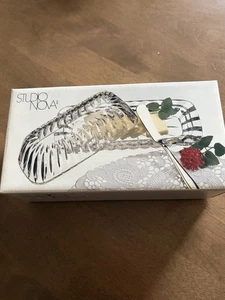 Studio Nova Crystal Terina Covered Butter Dish Clear 8” Grannycore - Picture 1 of 6