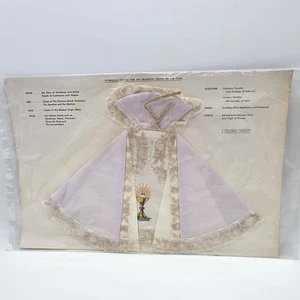 Infant Of Prague Vestment 7” Gown Dress Handmade Catholic Doll White - Picture 1 of 11