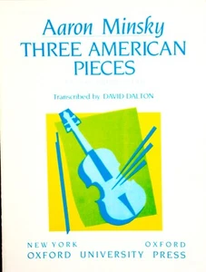 Aaron Minsky Three American Pieces VIOLA transcribed D.Dalton - Picture 1 of 2