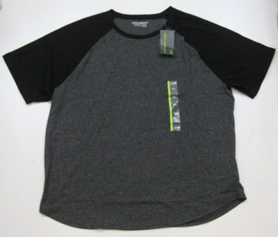New John Bartlett Gray Black Short Sleeve Crewneck Solid Tee T-Shirt Top XXL M39 - Image 1 of 4