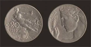 20 CENTESIMI 1909 LIBERTA' - VITTORIO EMANUELE III - Picture 1 of 1