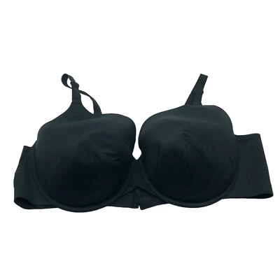 Cacique Black Lightly Lined Full Coverage Bra 46DD - Image 1 of 4