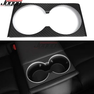 Cubiertas de panel de soporte de vaso de agua trasero de carbono mate para Tesla Model 3 Highland 2024+ - Imagen 1 de 13