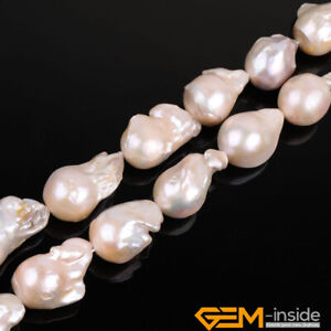 AAAA Natural Edison Pearl Large Nuclear Teardrop Loose Beads For Jewelry Making
