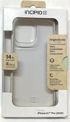 Футляр Incipio - Organicore прозрачный из растений для iPhone 14 Pro Max - натуральный - Изображение 1 из 4