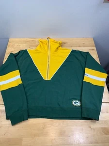 Green Bay Packers 1/2 Zip Sweater Womens 2XL Pullover NFL 10679 - Picture 1 of 6