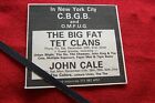 JOHN CALE 1979 ORIGINAL VINTAGE GIG CONCERT ADVERT C.B.G.B NEW YORK CITY
