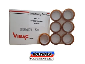 Vibac Solvent Clear Tape 66m x 48mm, various quantities - Picture 1 of 5