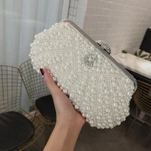 Luxus High End Party Geldbörsen und Perle Handtasche Hochzeitskleid Abendessen Damen Abend - Bild 1 von 6