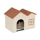 Casa gato plegable Casa perro pequeño Escondite mascota para interiores peluche