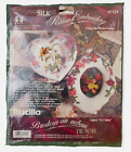 Vintage Bucilla Silk Ribbon Embroidery Kit 41124 I Love You Picture Frames New