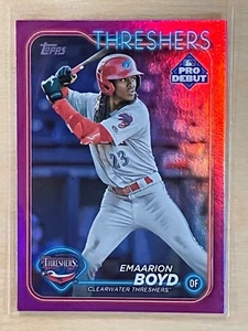 2024 Topps Pro Debut Fuchsia Foil Emaarion Boyd 81/199 Philadelphia Phillies - Picture 1 of 2