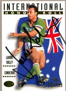 Signed 1994 Canberra Raiders NRL Premiers Dynamic Masters Card - Laurie Daley - Bild 1 von 3
