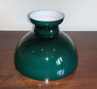 Vintage Emerald Green Smooth Cased Glass Student Lamp Shade