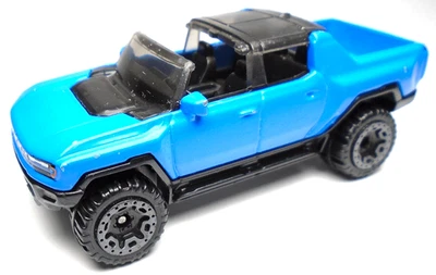 2023 HOT WHEELS HW GMC HUMMER EV BLUE 1:64 DIECAST 3" TRUCK W/ BLACK INTERIOR - Image 1 of 4