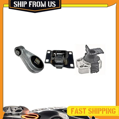 3 件发动机 Mt 发动机支架套件适用于 2005 - 2007 年福特福克斯 2.0L Dohc Mt 5 速 — 第 1/4 张图片