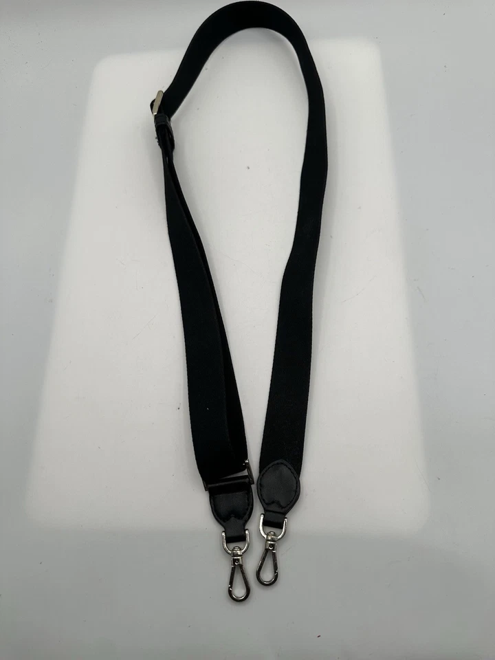 Correa de repuesto de lona Kate Spade negra mezcla de algodón Foto 1 de 4