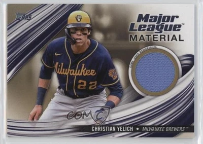2023 Topps Series 1 Major League Material Gold /50 Christian Yelich #MLM-CY - Image 1 of 2