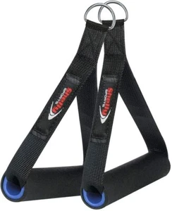 Shelly Gym Cable Machine Attachments Heavy Duty (Pair) Exercise Stirrup Handles - Picture 1 of 9