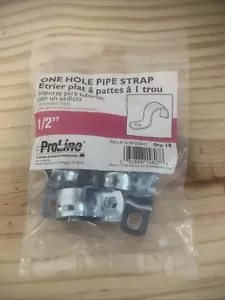 Pipe Strap ProLine One Hole 1/2 In G13-050HC (10) IMPRESSIVE VOLUME PRICING - Picture 1 of 1