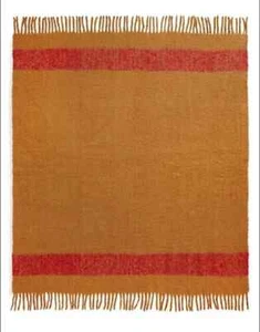 Hudson's Bay Chipmunk All-Season Fuzzy Wool-Blend Throw Blanket 59" x 64" NEW - Picture 1 of 6