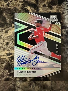 Hunter Greene Lot (5) 2018 Panini Elite Extra Rookie #107 RC Prospect Auto Reds - Picture 1 of 18