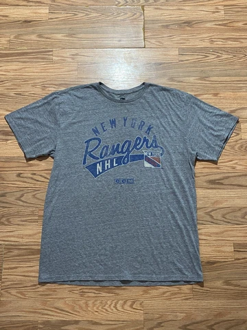 NEW YORK RANGERS CCM XL GRAY T SHIRT NHL Cover