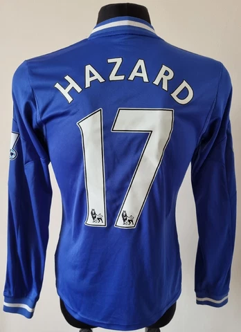 Chelsea 2013 - 2014 Home football Adidas long sleeve jersey #17 Hazard size S Cover