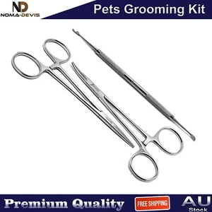 Tartar Remover Pet Grooming Tools Kit Plucking Ear Hair Puller Forceps - Picture 1 of 4