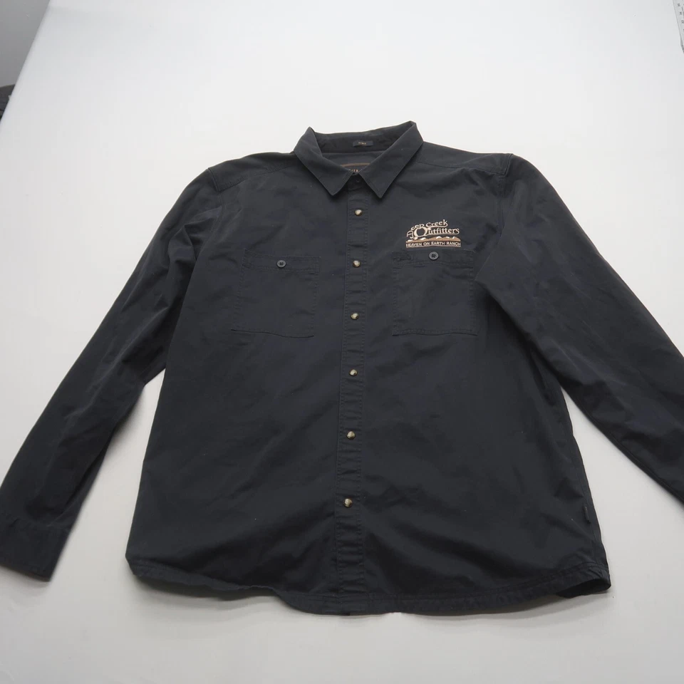 Smith & Rogue Mens Allsmith Pearl Snap Shirt 2XL XXL Grey Cotton Stretch - Image 1 of 4