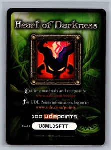 World of Warcraft TCG 2008 Heart of Darkness 100 UDE Points WOW Expired Code - Picture 1 of 2