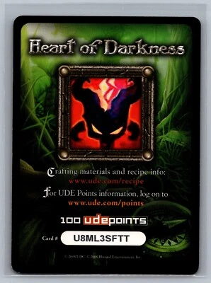 World of Warcraft TCG 2008 Heart of Darkness 100 UDE Points WOW Expired Code - Image 1 of 2