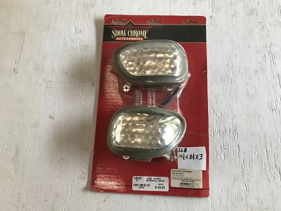 B5E Show Chrome Honda GL 1800 LED Amber Signal Light Set 06-Up 52-754 - Image 1 of 4