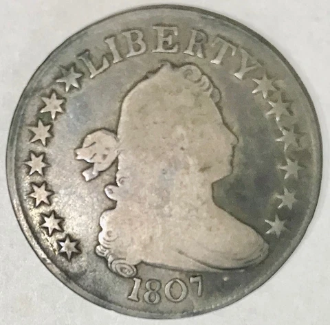 1807 draped bust half dollar G/VG Details Cover