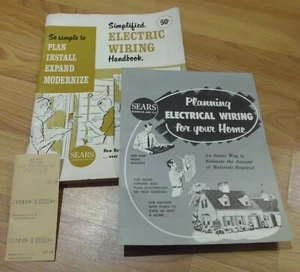 Vintage Sears Simplified Electric Wiring 1964 - BONUS Planning Guide - Free Ship - Picture 1 of 6