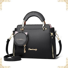 WOMEN BAG Stylish Leather Cat Coin Purse Ladies Luxury Sling Crossbody Handbag