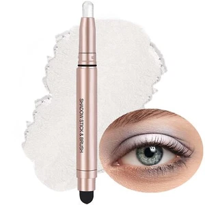 SAUBZEAN White Eyeshadow Stick Makeup Highlighter Cream Eye Shadow Pencil Wat... - Picture 1 of 7